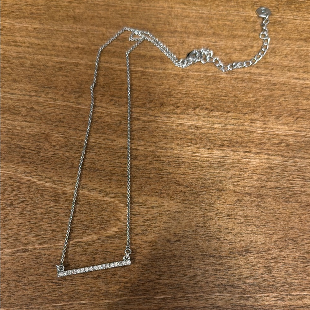 Touchstone Crystal Silver Necklace